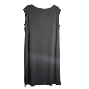 H&M Womens Gray Sleeveless Side Slit Midi Shift Dress Size Medium